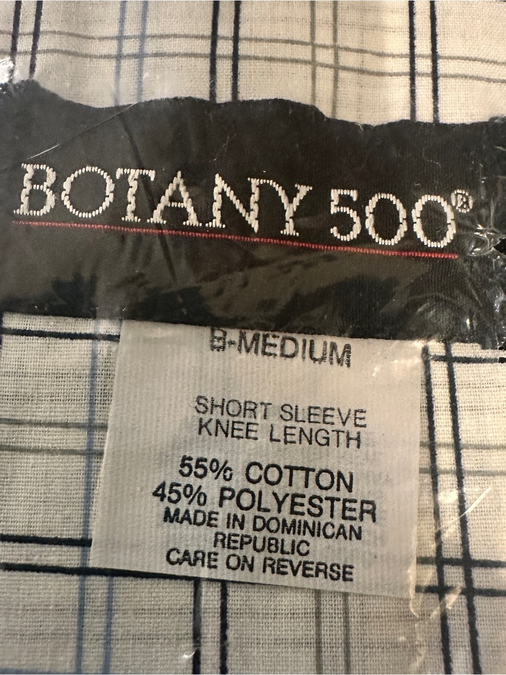 New Men’s Botany 500 Loungewear 2 pc PJ Button Top w Shorts White & Navy Medium - Picture 4 of 8